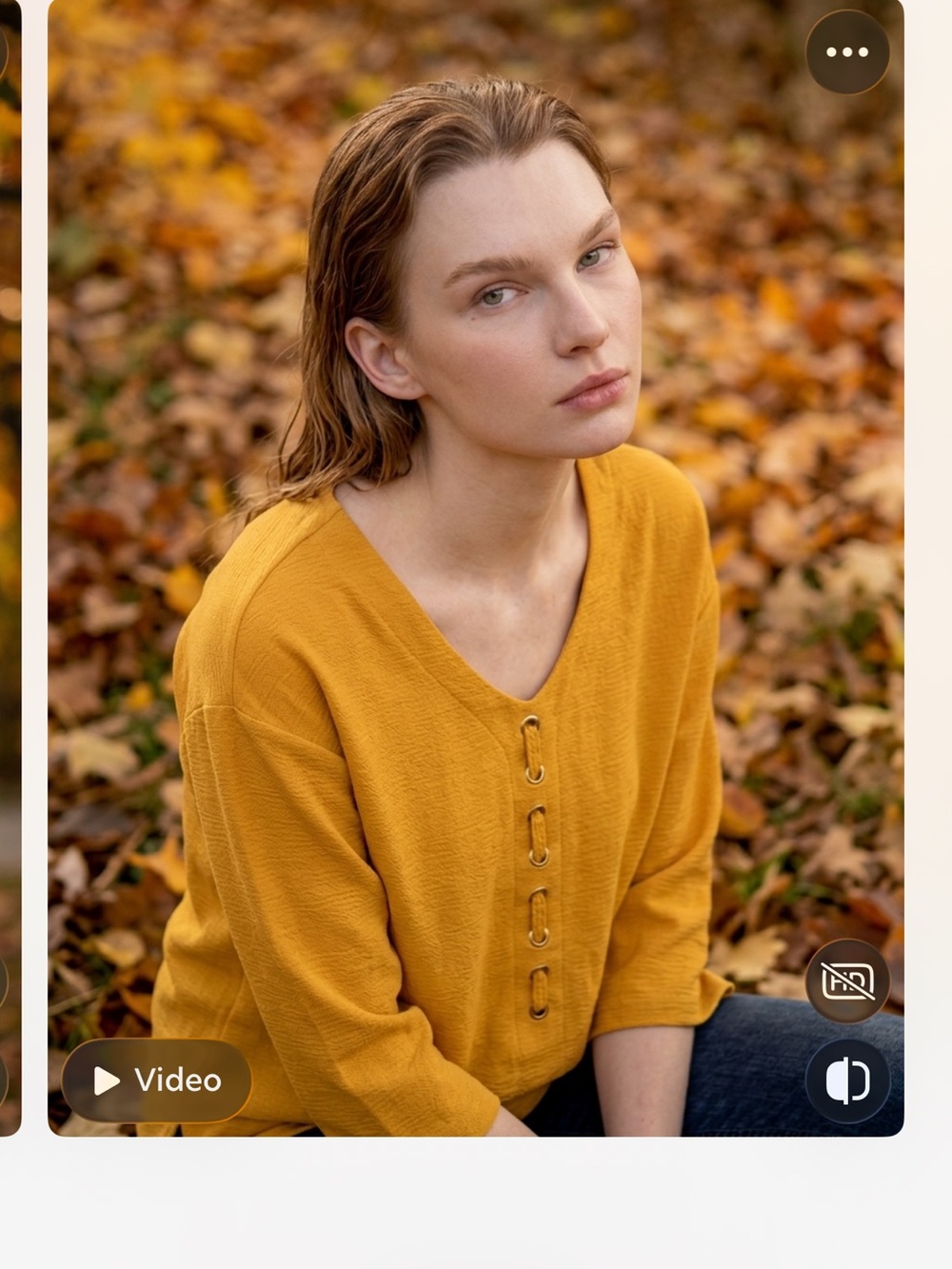 Onque Casuals Mustard Yellow V-Neck Tunic with Ring Detail